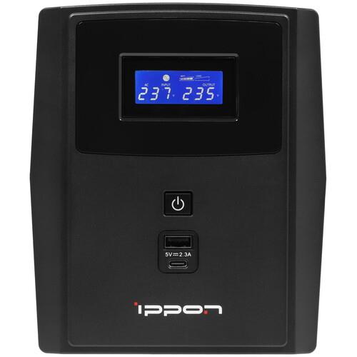 ИБП Ippon Smart Power PRO ll Euro 1200 ИБП Ippon Smart Power PRO ll Euro 1200 — Корпус, дисплей и индикация