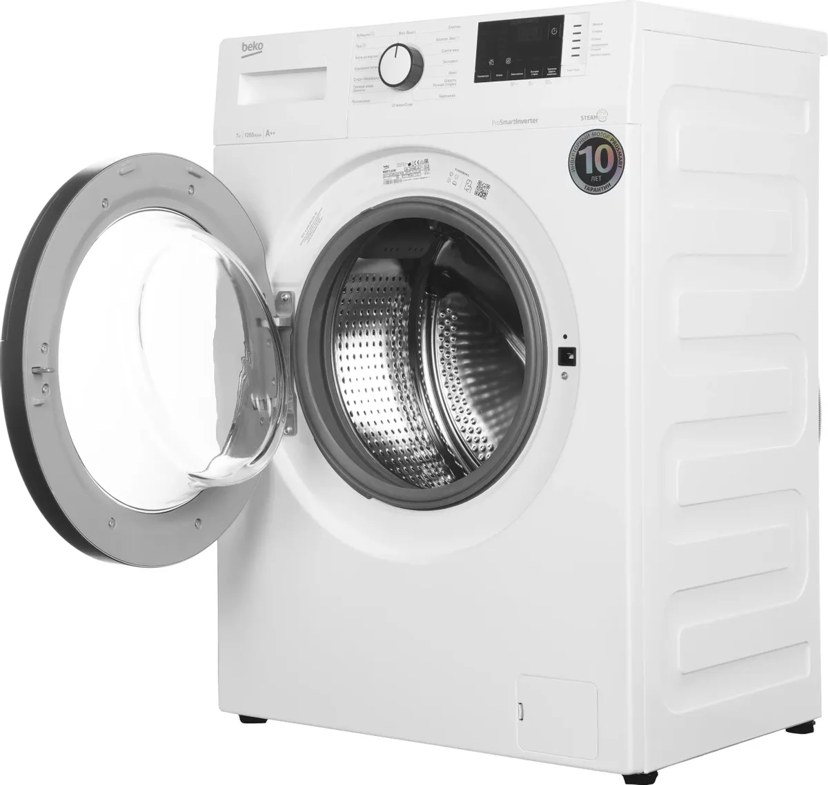 Стиральная машина Beko WSRE7612XAWI Стиральная машина Beko WSRE7612XAWI — Корпус и элементы управления
