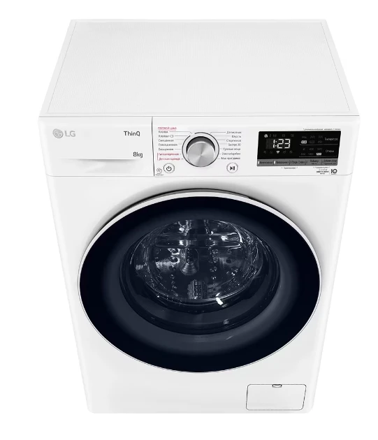 Стиральная машина LG F2V5PS0W Стиральная машина LG F2V5PS0W — Внешний вид с другого ракурса