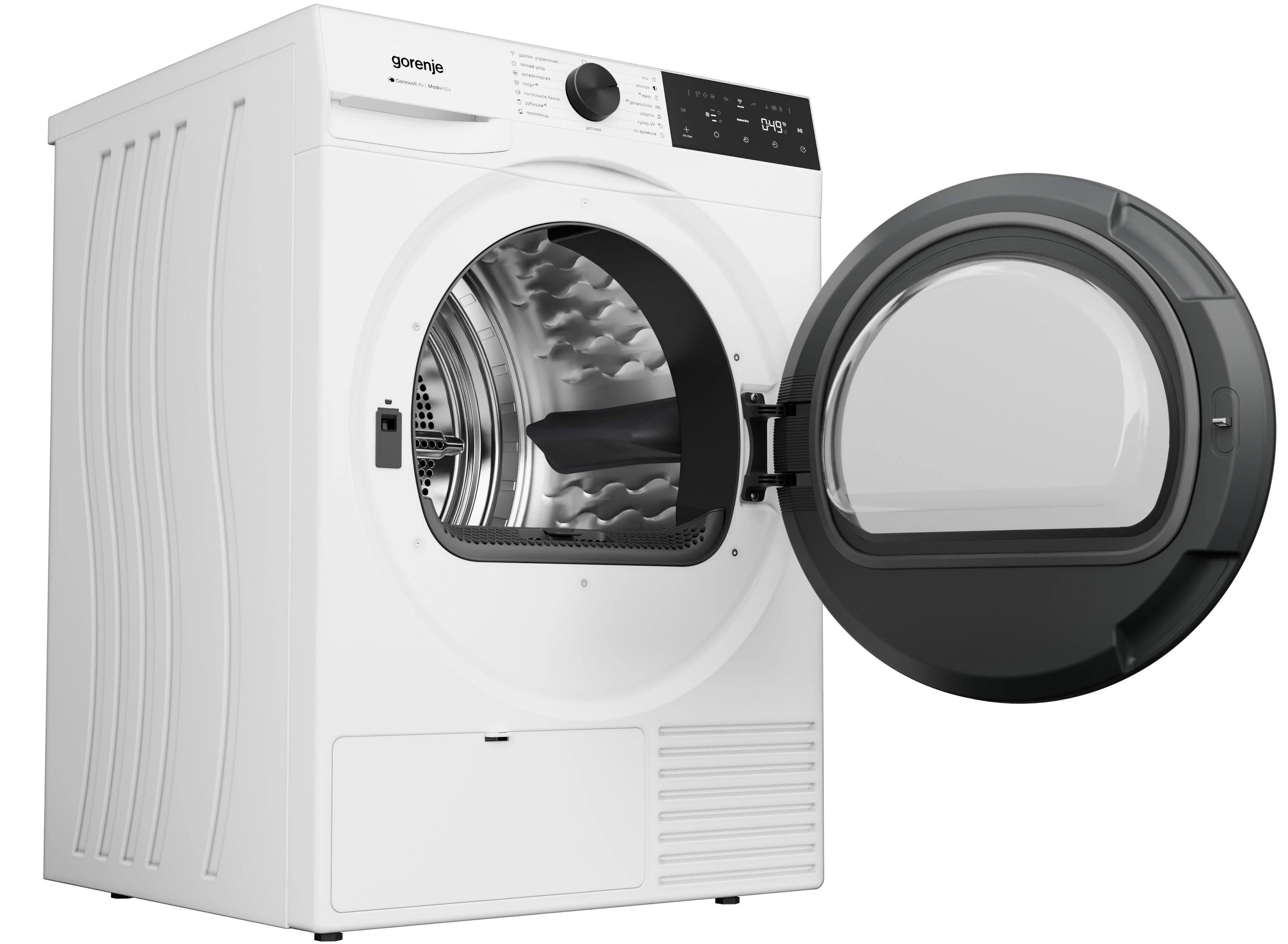 Сушильная машина Gorenje DG49D белый Сушильная машина Gorenje DG49D белый — Корпус и элементы управления