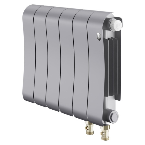 Биметаллический радиатор отопления Royal Thermo Infinity 300 Silver Satin VR80 6 секций