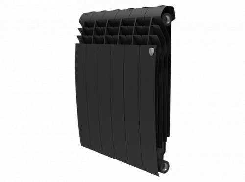 Биметаллический радиатор отопления  Royal Thermo Biliner 500 6 Секций Noir Sable