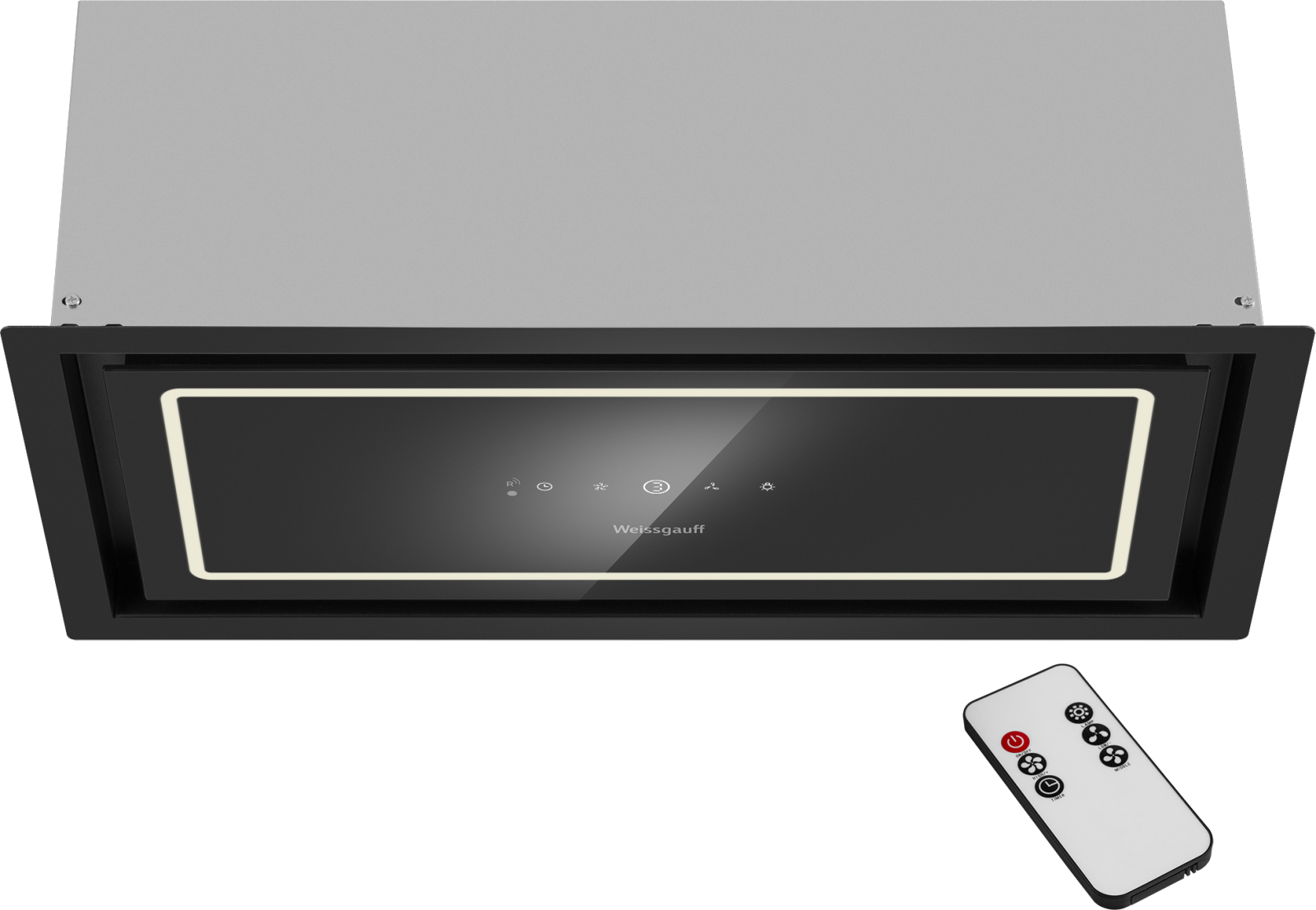 Вытяжка Weissgauff Quadra 600 Touch Black Glass Вытяжка Weissgauff Quadra 600 Touch Black Glass — Корпус и элементы управления
