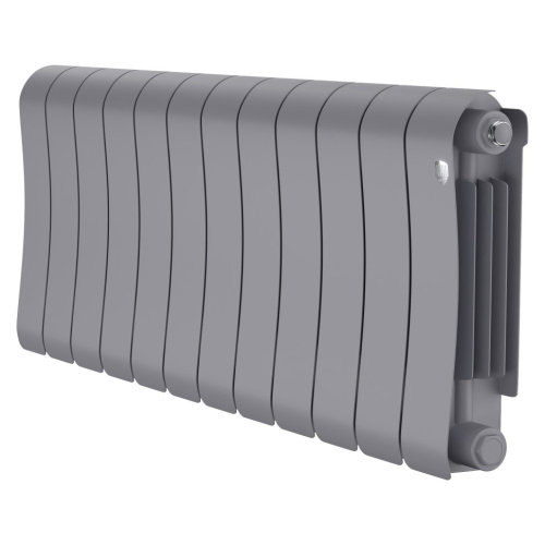 Биметаллический радиатор отопления Royal Thermo Infinity 300 12 секций Silver Satin