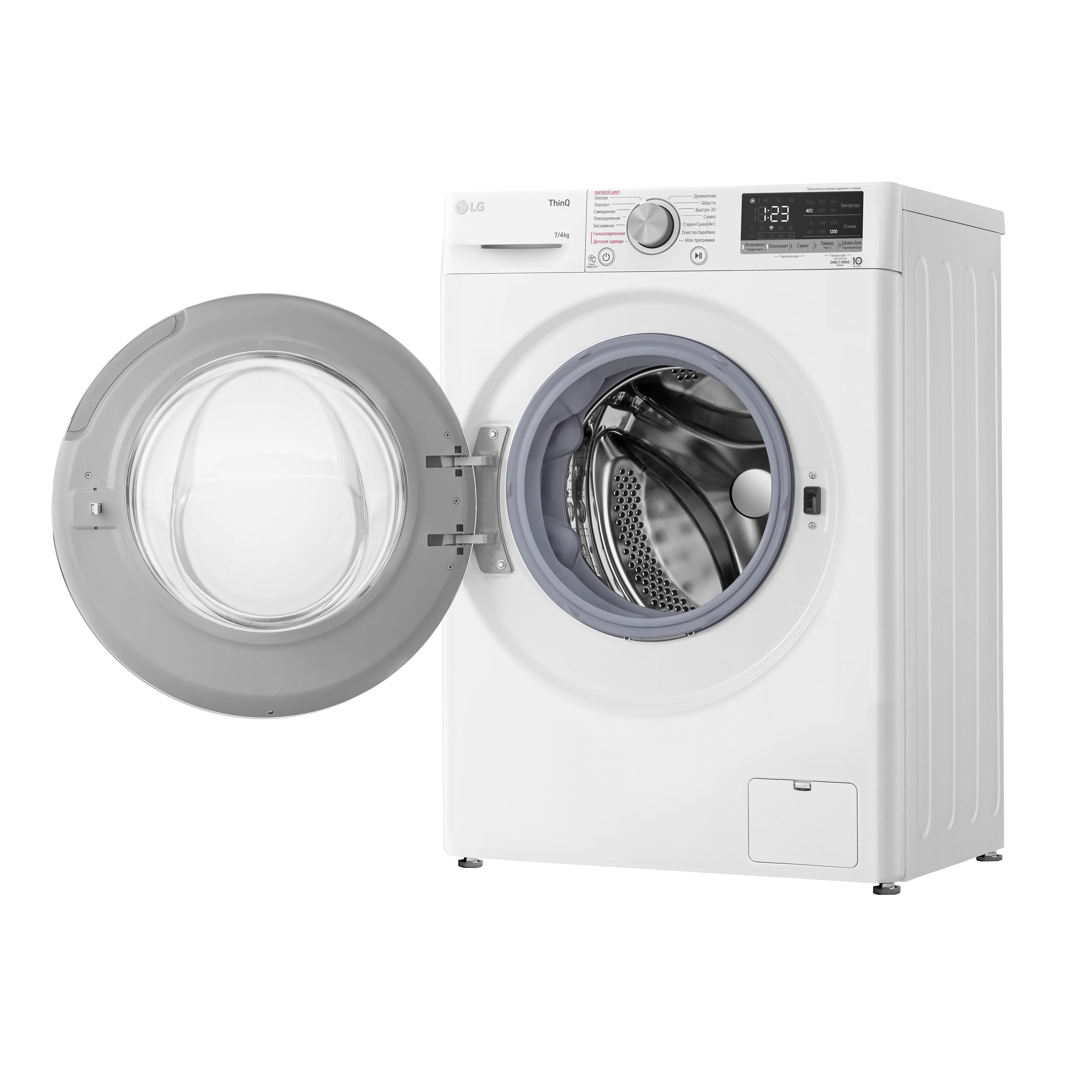 Стирально-сушильная машина LG F2V5HG0W Стирально-сушильная машина LG F2V5HG0W — Внешний вид с другого ракурса