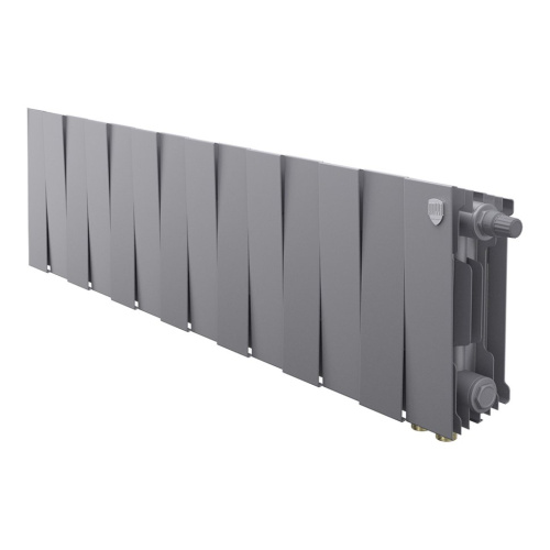 Биметаллический радиатор отопления Royal Thermo PianoForte 200 VDR80 Silver Satin 14 секций