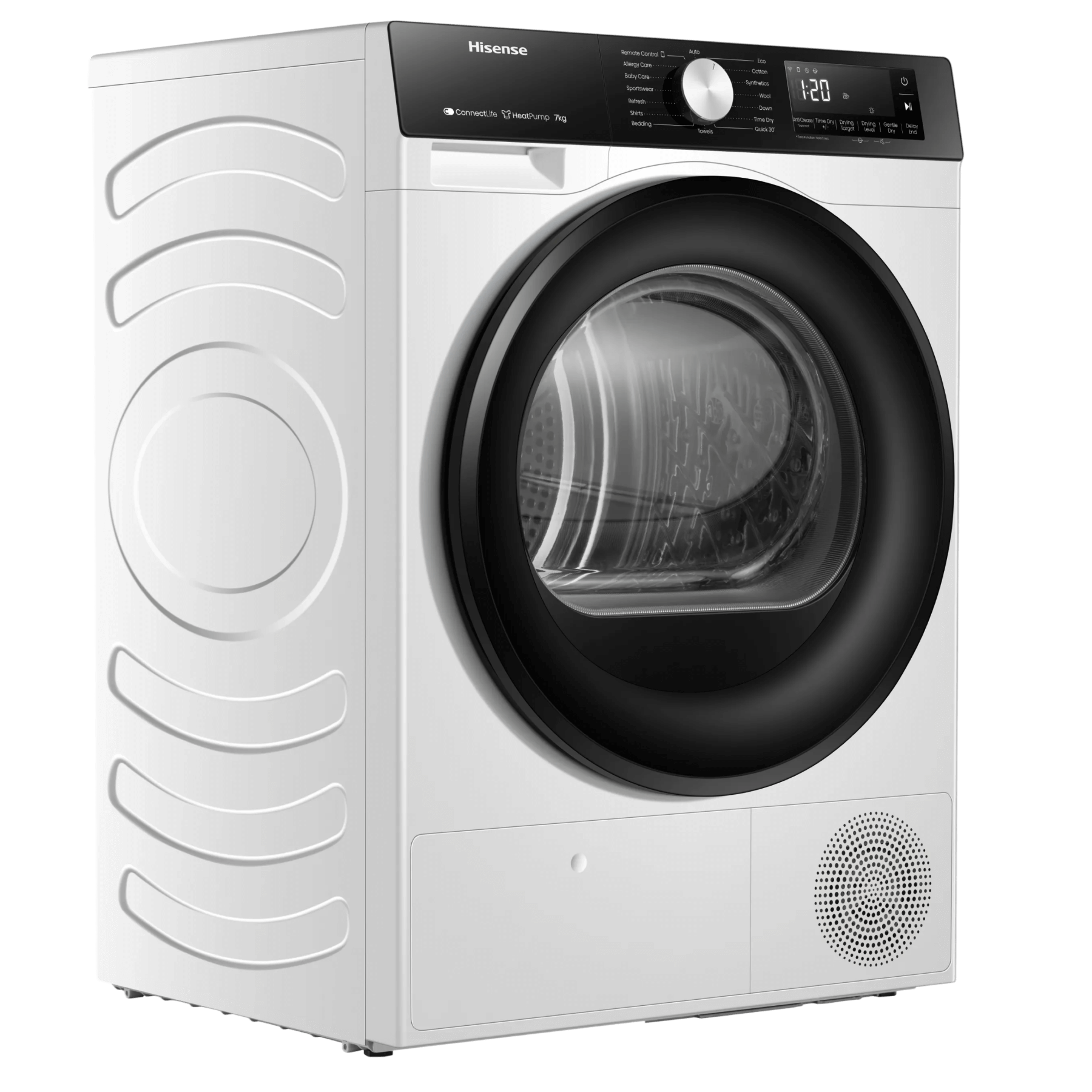 Сушильная машина HISENSE DH3S702UWDE белый Сушильная машина HISENSE DH3S702UWDE белый — Корпус и элементы управления