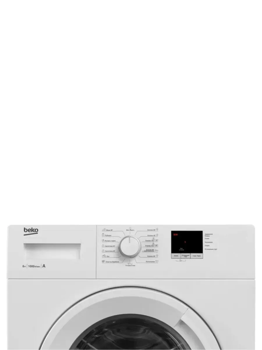 Стиральная машина Beko WRE6511ZWW Стиральная машина Beko WRE6511ZWW — Корпус и элементы управления