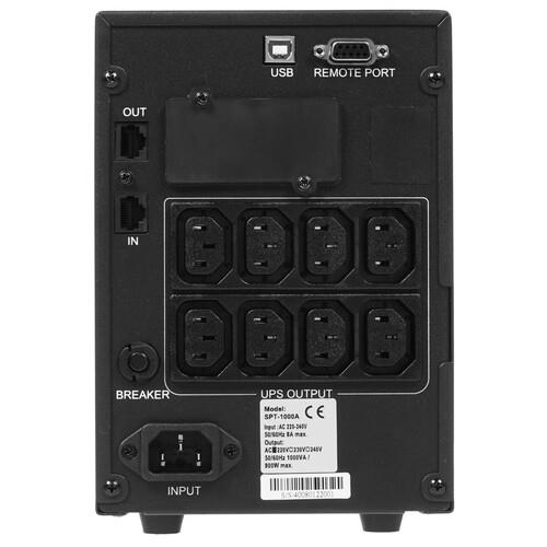 ИБП Powercom Smart King Pro+ SPT-1000 LCD ИБП Powercom Smart King Pro+ SPT-1000 LCD — Комплект и дополнительный ракурс