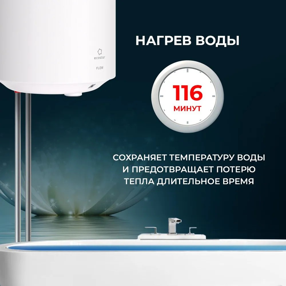 Водонагреватель ECOSTAR EWH-F50-RE Flow — дополнительный вид 1