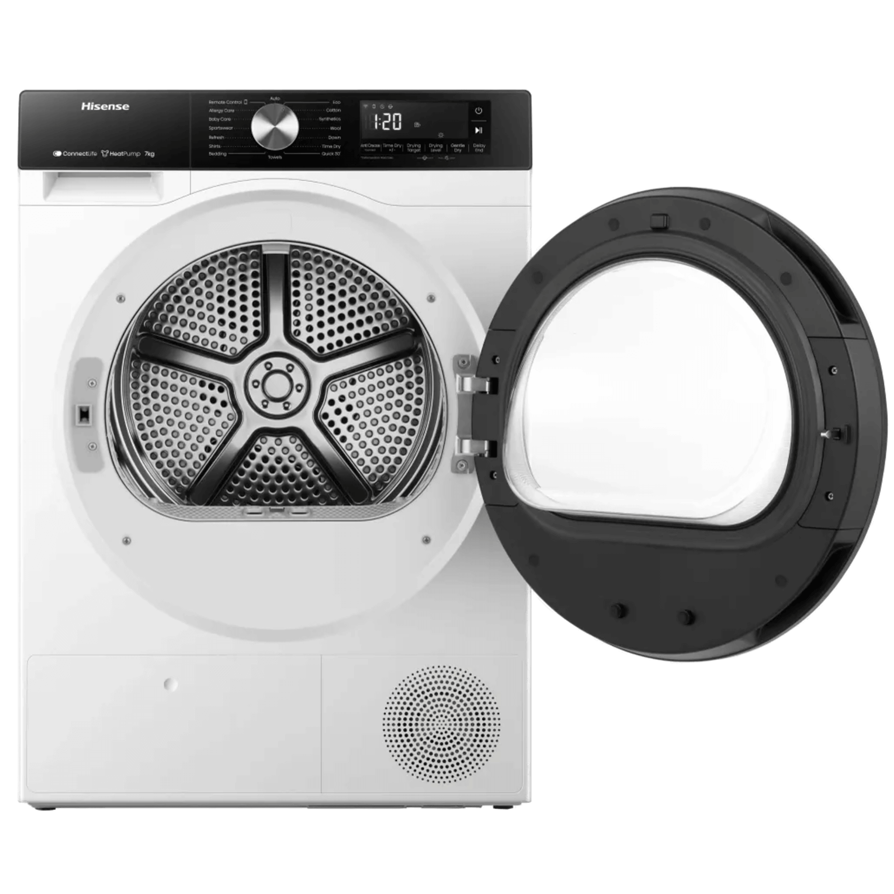 Сушильная машина HISENSE DH3S702UWDE белый Сушильная машина HISENSE DH3S702UWDE белый — Внешний вид с другого ракурса