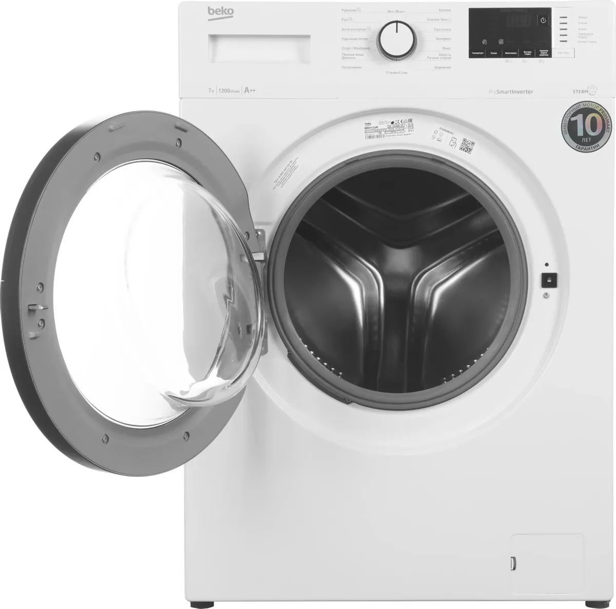 Стиральная машина Beko WSRE7612XAWI Стиральная машина Beko WSRE7612XAWI — Дополнительный ракурс