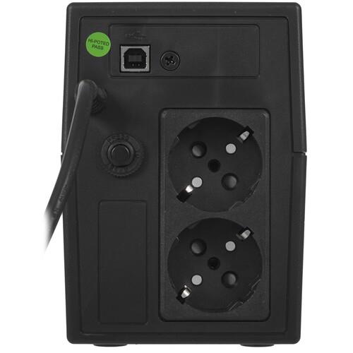 ИБП Powerman Back Pro 850 Plus ИБП Powerman Back Pro 850 Plus — Комплект и дополнительный ракурс