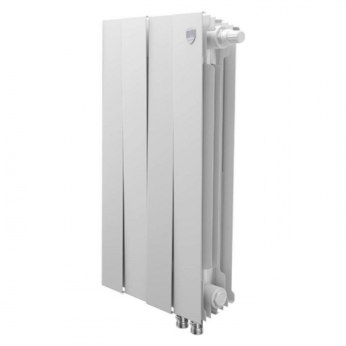 Биметаллический радиатор отопления  Royal Thermo Pianoforte 500 Vdr80 4 Секции Bianco Traffico