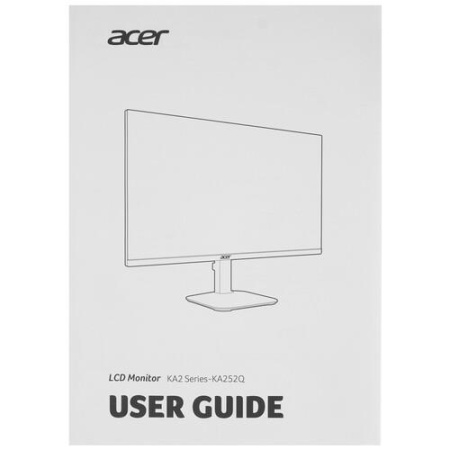 24.5" Монитор Acer KA252QG0bi черный