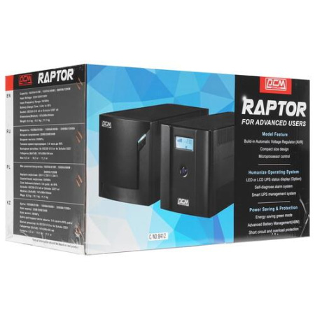 ИБП Powercom Raptor RPT-1500AP LCD