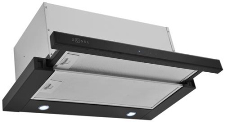 Вытяжка телескопическая ZUGEL ZHT652GX серебристый/черный