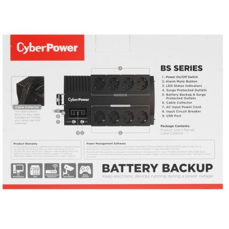 ИБП CyberPower BS850E NEW