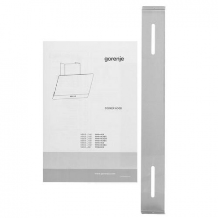 Вытяжка наклонная Gorenje WHI649EXGW белый/белый