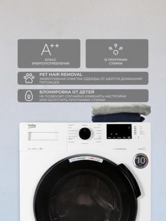 Стиральная машина Beko WSPE6H612W белый