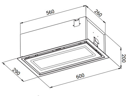 Вытяжка Weissgauff Quadra 600 Touch Black Glass
