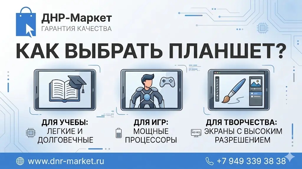 Планшеты в ДНР и Донецке